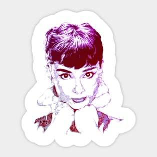 Audrey Hepburn Sticker